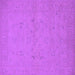 Square Machine Washable Oriental Purple Traditional Area Rugs, wshurb974pur