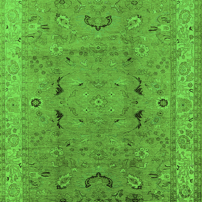 Oriental Green Traditional Rug, urb975grn