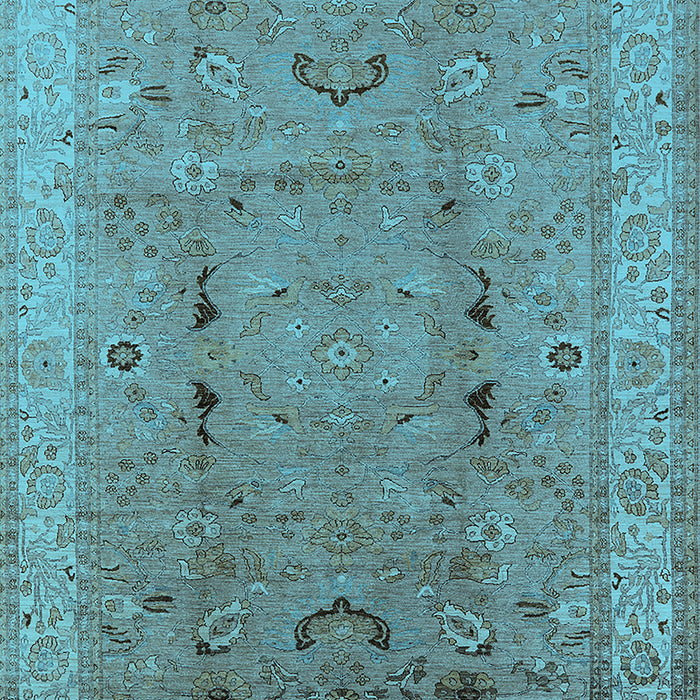 Oriental Light Blue Traditional Rug, urb975lblu