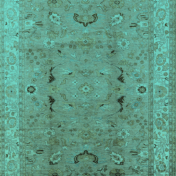 Oriental Turquoise Traditional Rug, urb975turq