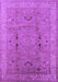 Machine Washable Oriental Purple Traditional Area Rugs, wshurb975pur