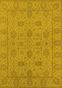 Oriental Yellow Traditional Rug, urb976yw