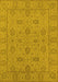Oriental Yellow Traditional Rug, urb976yw