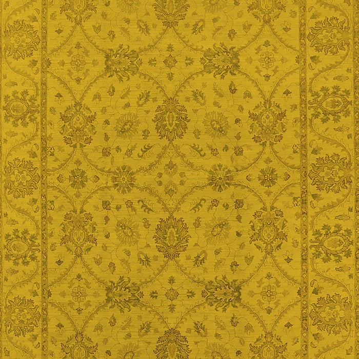 Oriental Yellow Traditional Rug, urb976yw