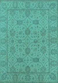 Oriental Turquoise Traditional Rug, urb976turq