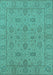 Oriental Turquoise Traditional Rug, urb976turq