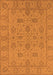 Machine Washable Oriental Orange Traditional Area Rugs, wshurb976org