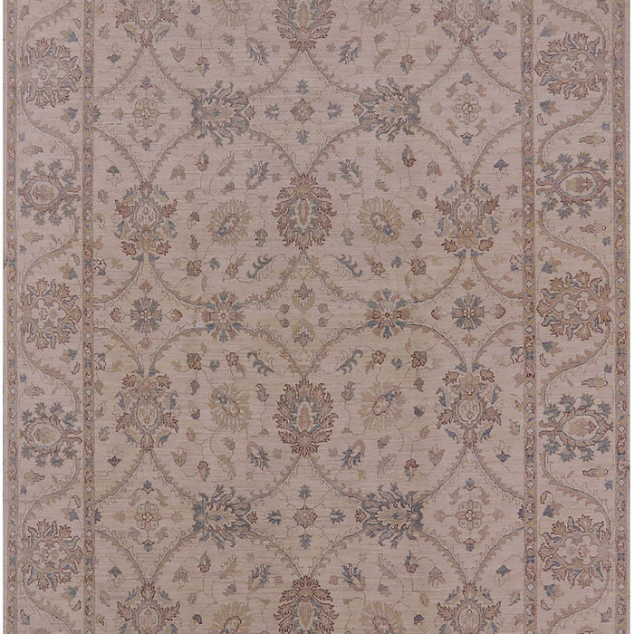 Mid-Century Modern Dark Almond Brown Oriental Rug, urb976
