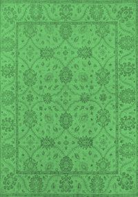 Oriental Emerald Green Traditional Rug, urb976emgrn