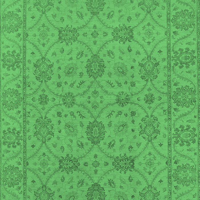 Oriental Emerald Green Traditional Rug, urb976emgrn