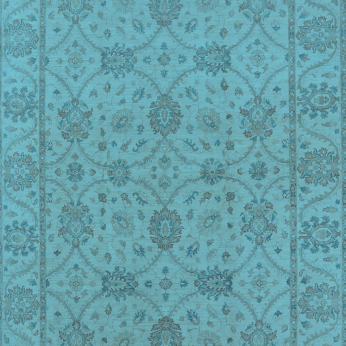Oriental Light Blue Traditional Rug, urb976lblu