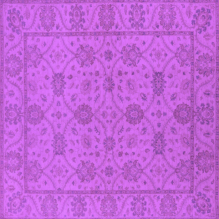 Square Oriental Purple Traditional Rug, urb976pur