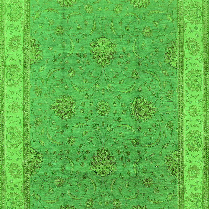 Oriental Green Traditional Rug, urb977grn