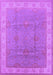 Machine Washable Oriental Purple Traditional Area Rugs, wshurb977pur