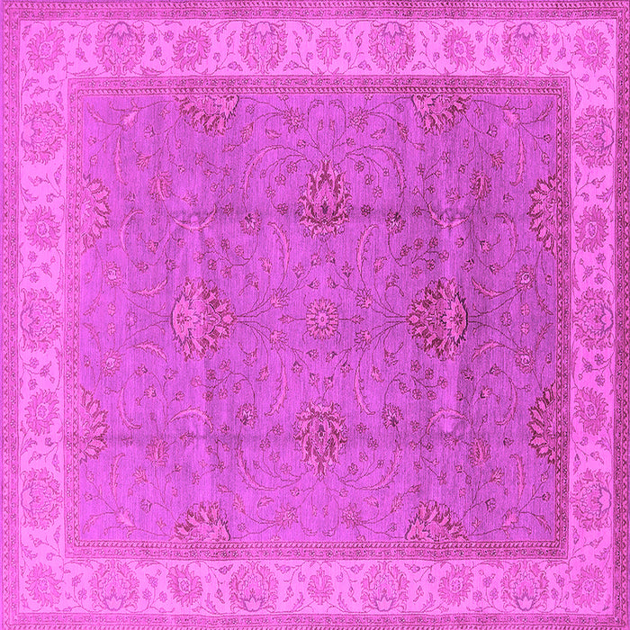 Square Oriental Pink Traditional Rug, urb977pnk
