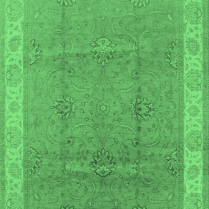 Oriental Emerald Green Traditional Rug, urb977emgrn