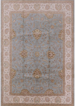 Mid-Century Modern Silver Pink Oriental Rug, urb977