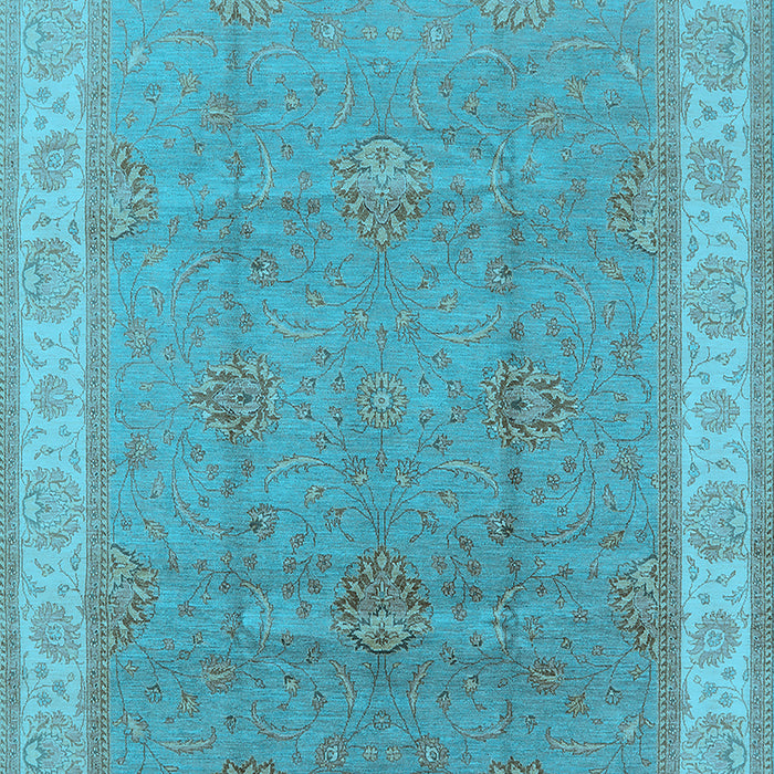 Oriental Light Blue Traditional Rug, urb977lblu