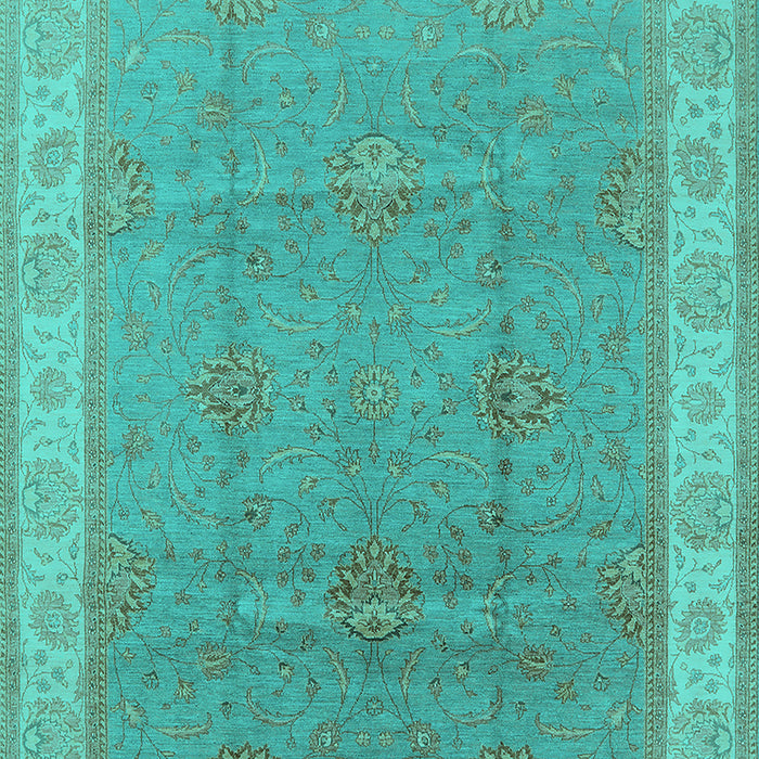 Oriental Turquoise Traditional Rug, urb977turq