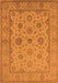 Machine Washable Oriental Orange Traditional Area Rugs, wshurb978org