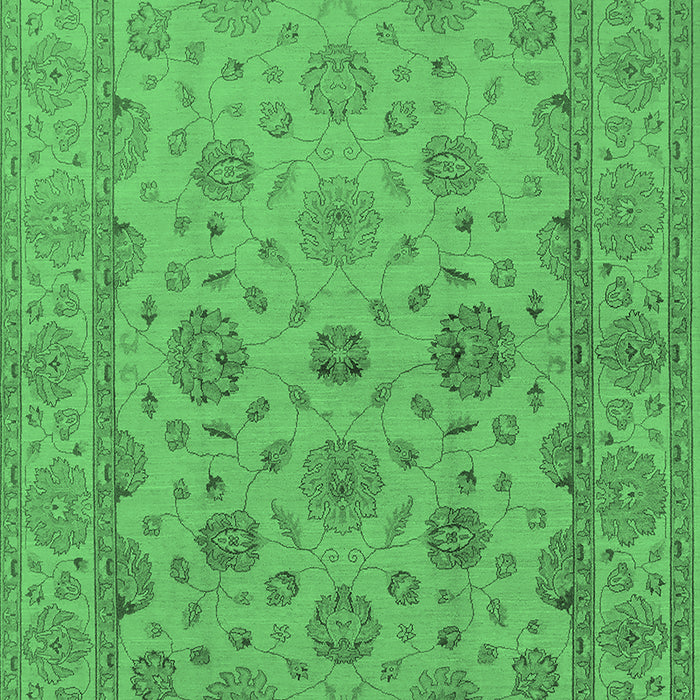Oriental Emerald Green Traditional Rug, urb978emgrn
