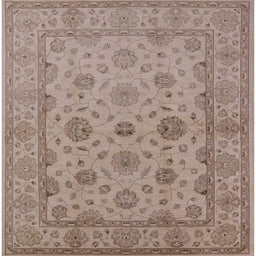 Square Machine Washable Industrial Modern Dark Almond Brown Rug, wshurb978