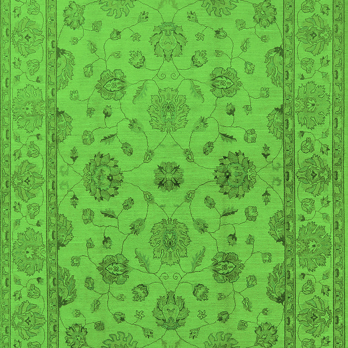 Oriental Green Traditional Rug, urb978grn