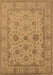 Machine Washable Oriental Brown Traditional Rug, wshurb978brn