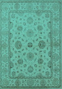 Oriental Turquoise Traditional Rug, urb978turq