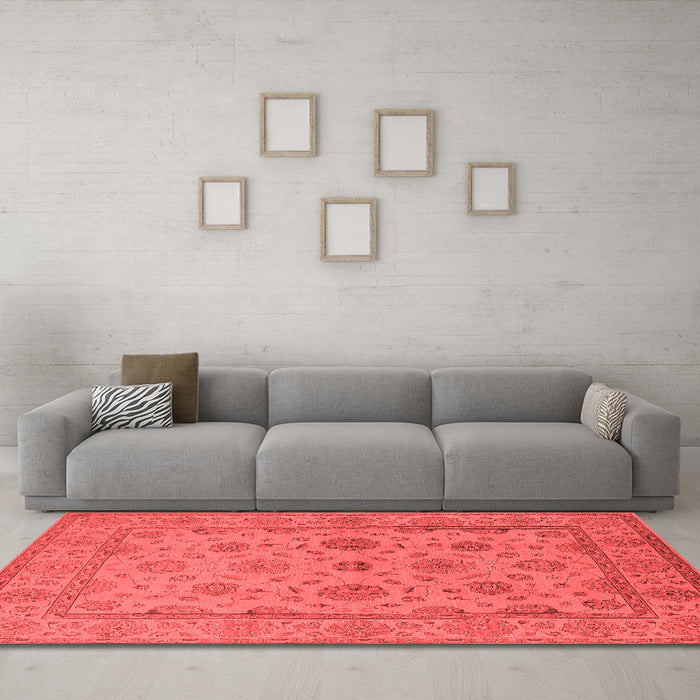 Traditional Red Washable Rugs