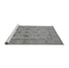 Sideview of Machine Washable Oriental Gray Traditional Rug, wshurb978gry