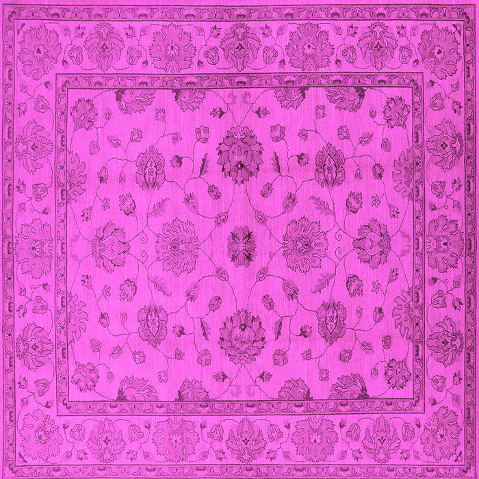Square Oriental Pink Traditional Rug, urb978pnk