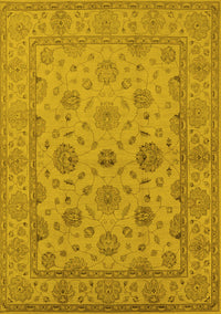 Oriental Yellow Traditional Rug, urb978yw