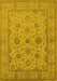 Oriental Yellow Traditional Rug, urb978yw