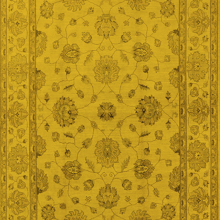 Oriental Yellow Traditional Rug, urb978yw