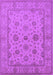 Machine Washable Oriental Purple Traditional Area Rugs, wshurb978pur