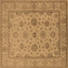 Square Oriental Brown Traditional Rug, urb978brn