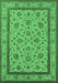 Oriental Emerald Green Traditional Rug, urb979emgrn