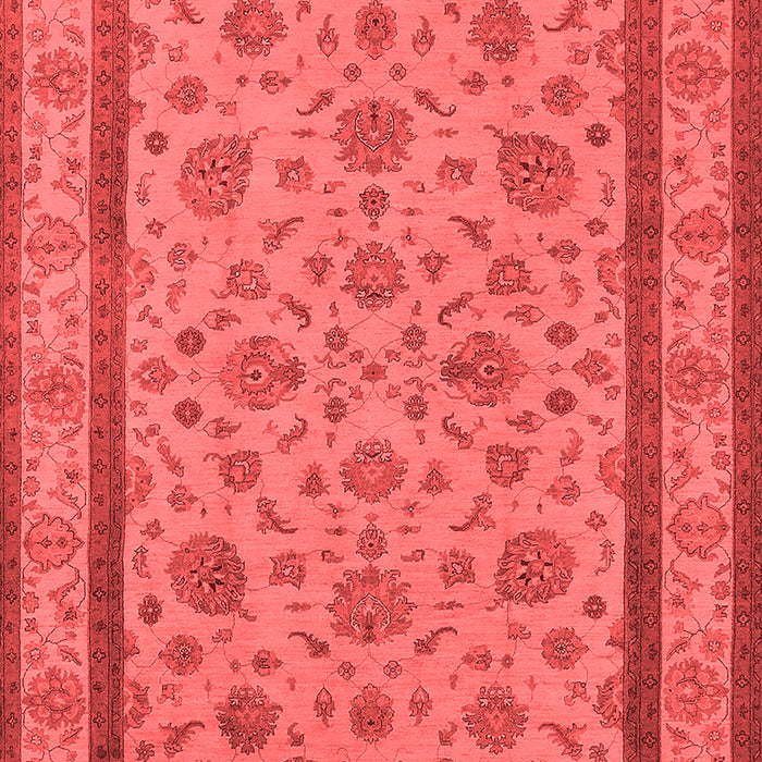 Machine Washable Oriental Red Traditional Rug, wshurb979red