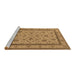 Sideview of Machine Washable Oriental Brown Traditional Rug, wshurb979brn