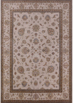 Machine Washable Industrial Modern Khaki Rose Pink Rug, wshurb979