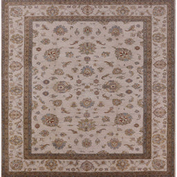 Square Machine Washable Industrial Modern Khaki Rose Pink Rug, wshurb979