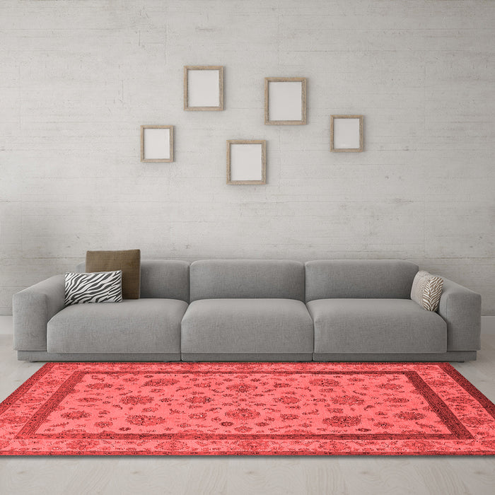 Traditional Red Washable Rugs
