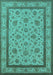 Oriental Turquoise Traditional Rug, urb979turq