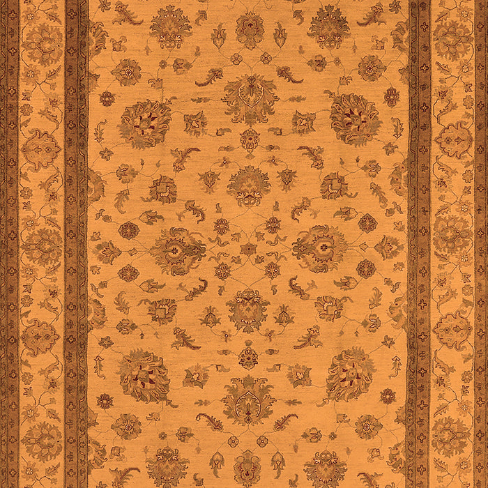 Machine Washable Oriental Orange Traditional Area Rugs, wshurb979org