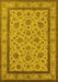 Oriental Yellow Traditional Rug, urb979yw