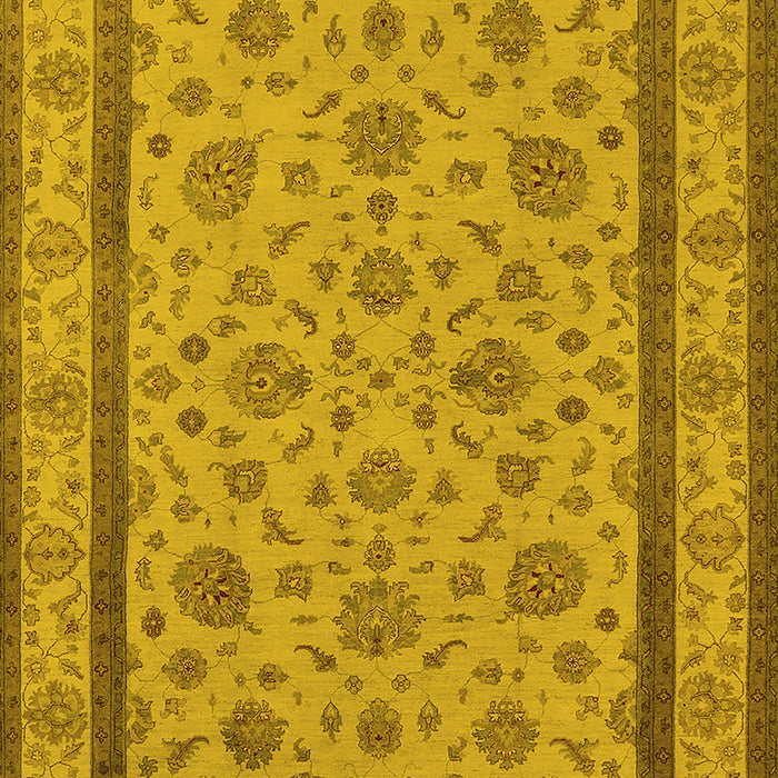 Oriental Yellow Traditional Rug, urb979yw