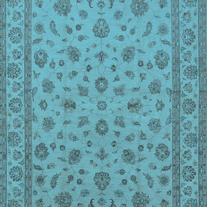 Oriental Light Blue Traditional Rug, urb980lblu