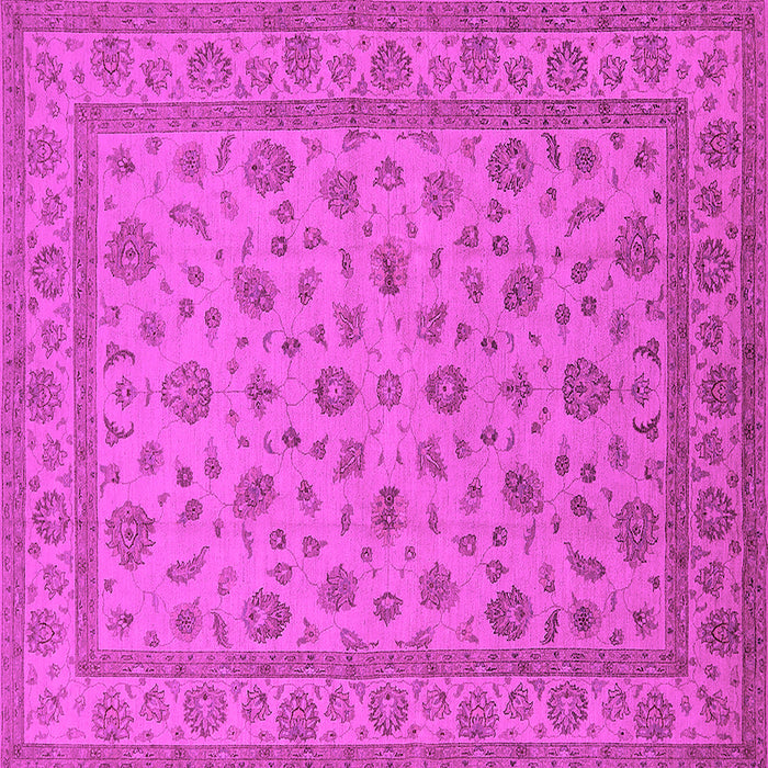 Square Oriental Pink Traditional Rug, urb980pnk