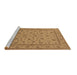 Sideview of Machine Washable Oriental Brown Traditional Rug, wshurb980brn